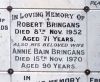 Headstone for Anne Bain Brown